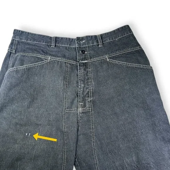 VTG Le Jean De Marithe Francois Girbaud Men’s‎ Jeans Black Size 40 Baggy Y2K